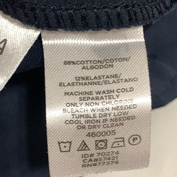 Women’s Ann Taylor Petite Curvy Fit Navy Pants Size 8P EUC - Picture 8 of 8